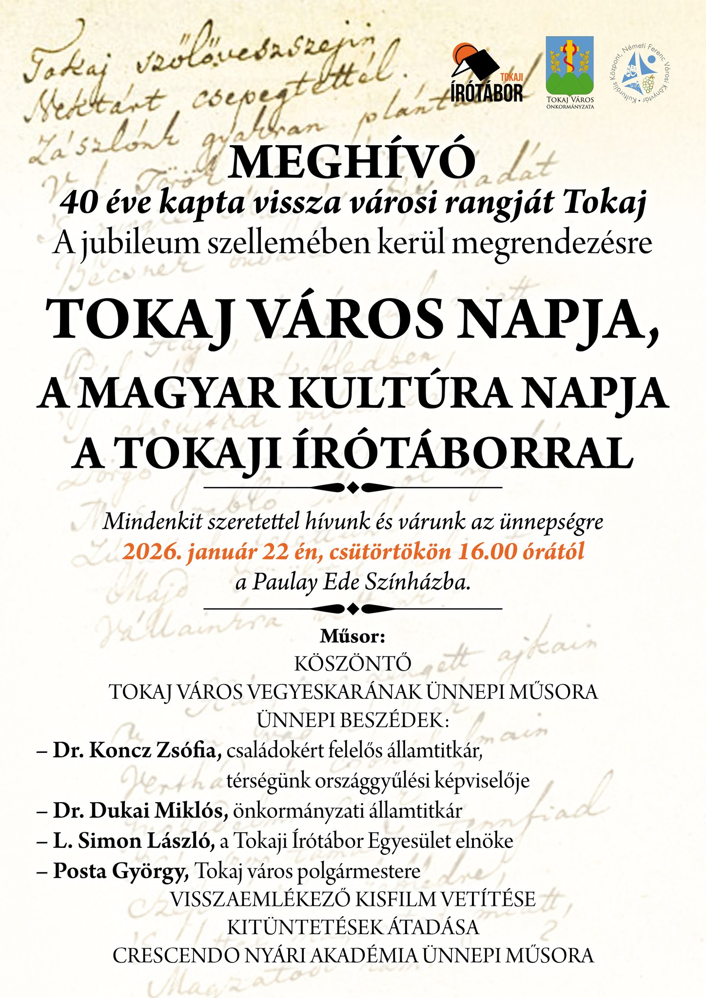 tokaj varos napja plakat